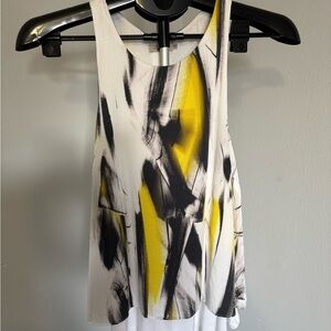 Abstract Print Sleeveless Top